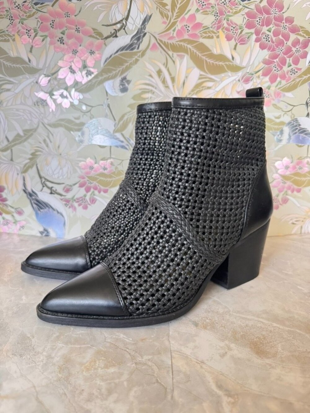 Sam Edelman Elita Woven Western Ankle Boots